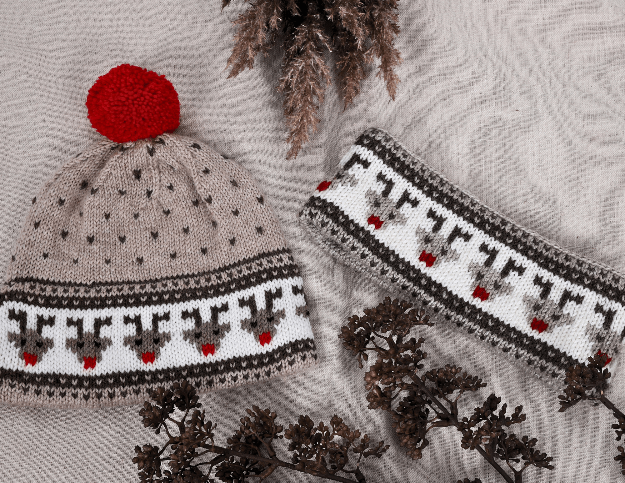 jolagledi_IV-003_christmas-hat-and-headband_knitting-pattern_prjonauppskrift1.png