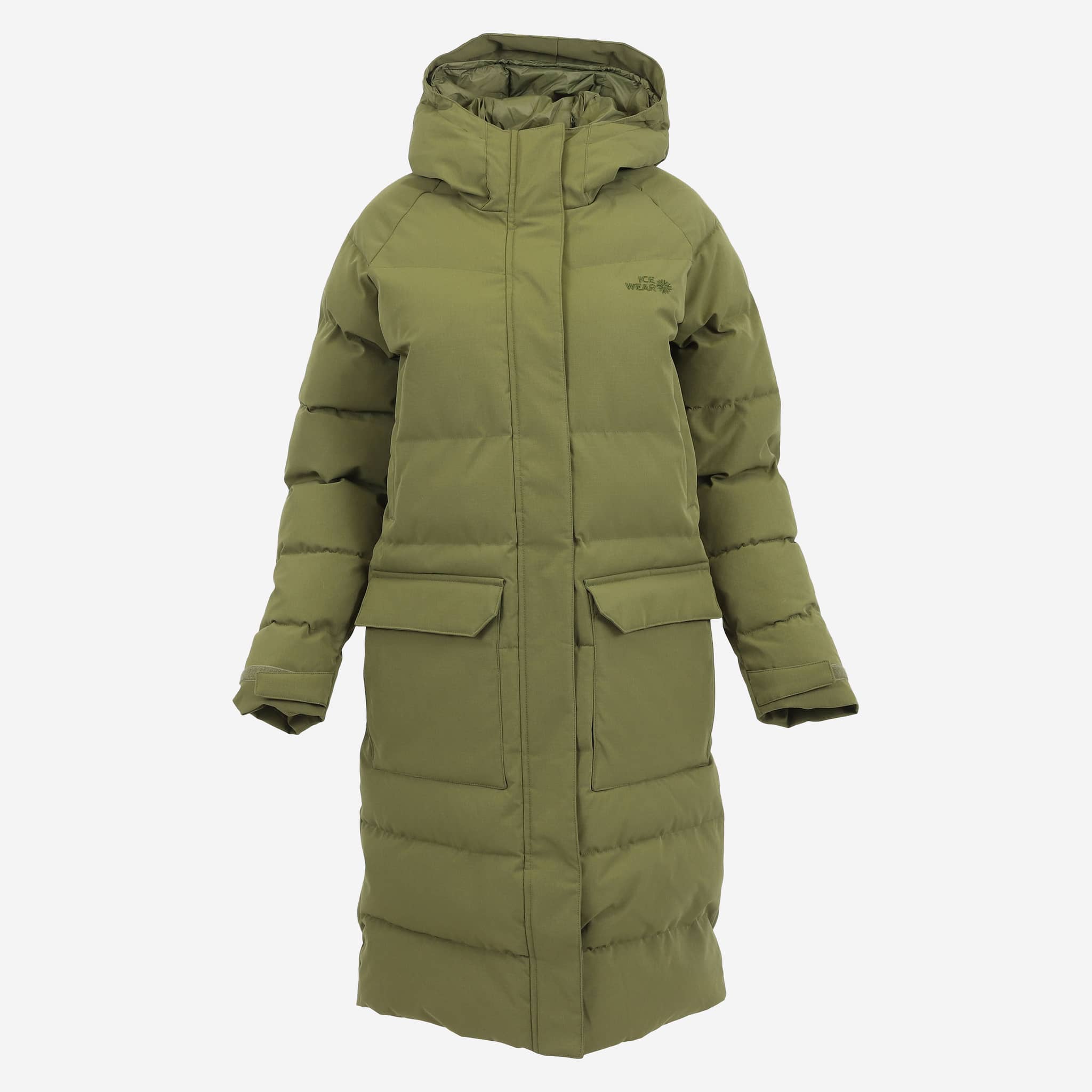 Fönn women´s long parka insulated with Icelandic wool