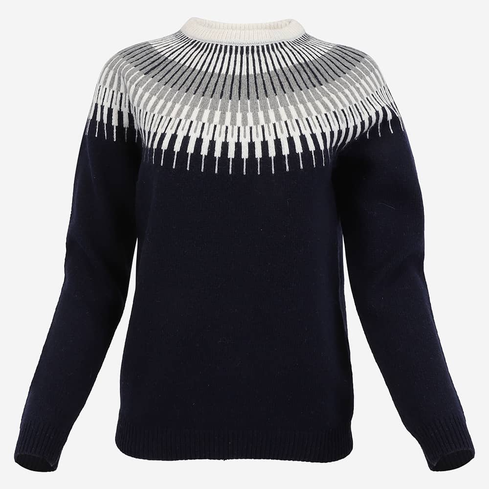 Minna wool sweater with Nordic design