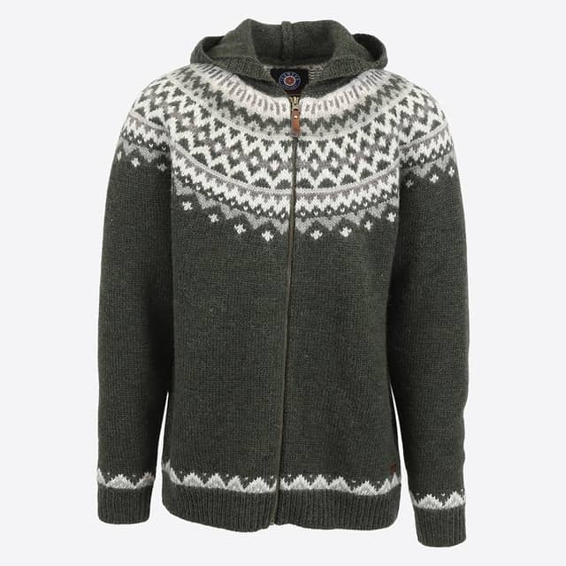 Skjaldbreiður pull en laine à capuche