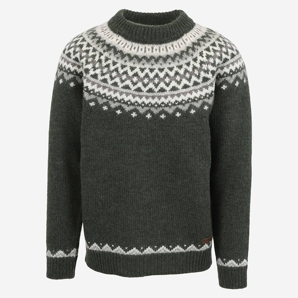 Skjaldbreiður Icelandic pattern wool sweater