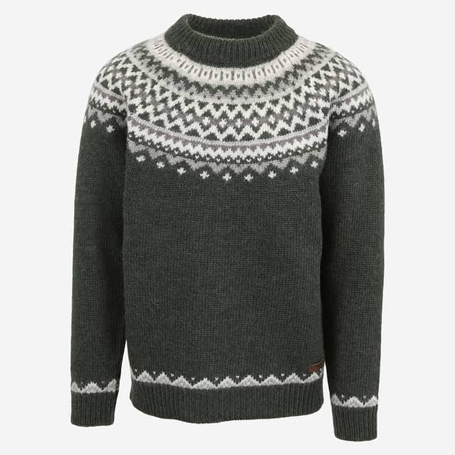 Skjaldbreiður pull en laine avec motif Islandais
