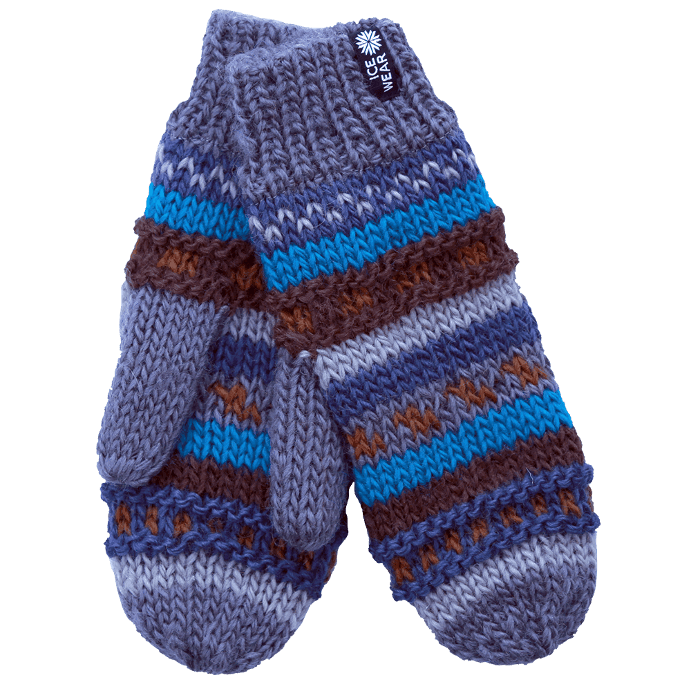 MAGNEY Hand knitted wool mittens