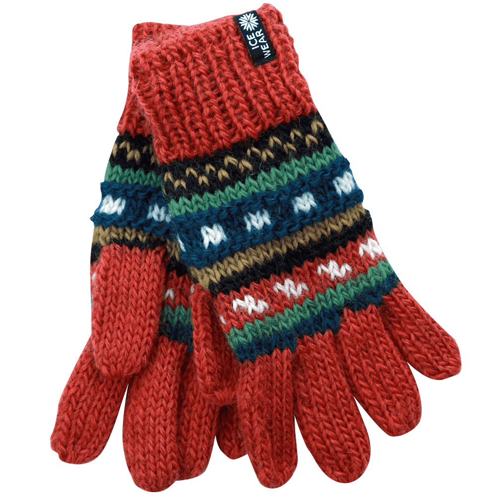 MAGNEY Hand knitted wool gloves
