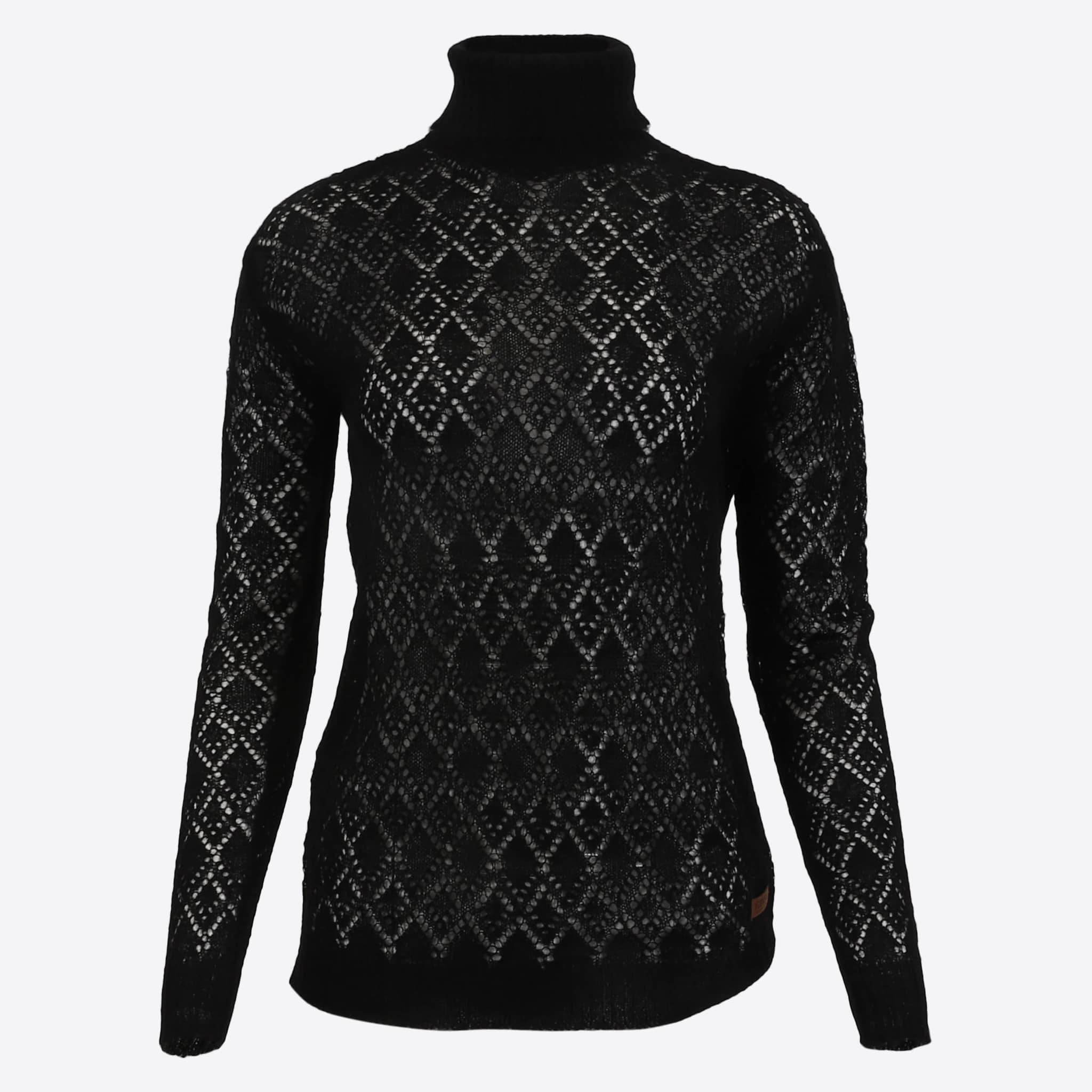 Móar knitted lace turtleneck sweater