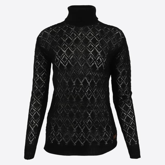 Móar Pull Tricoté en Mailles Transparentes