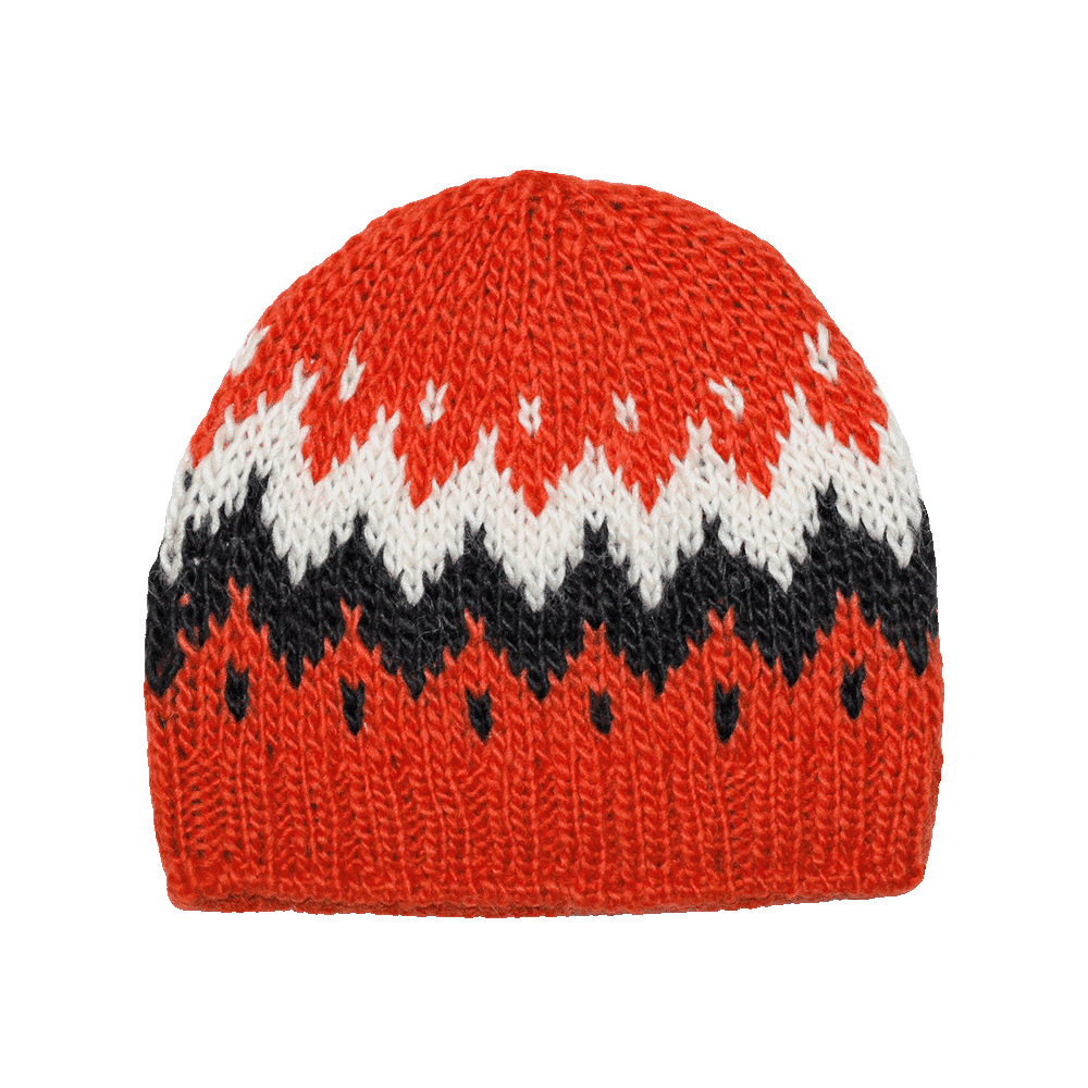 Bonnet en laine tricoté main Vík