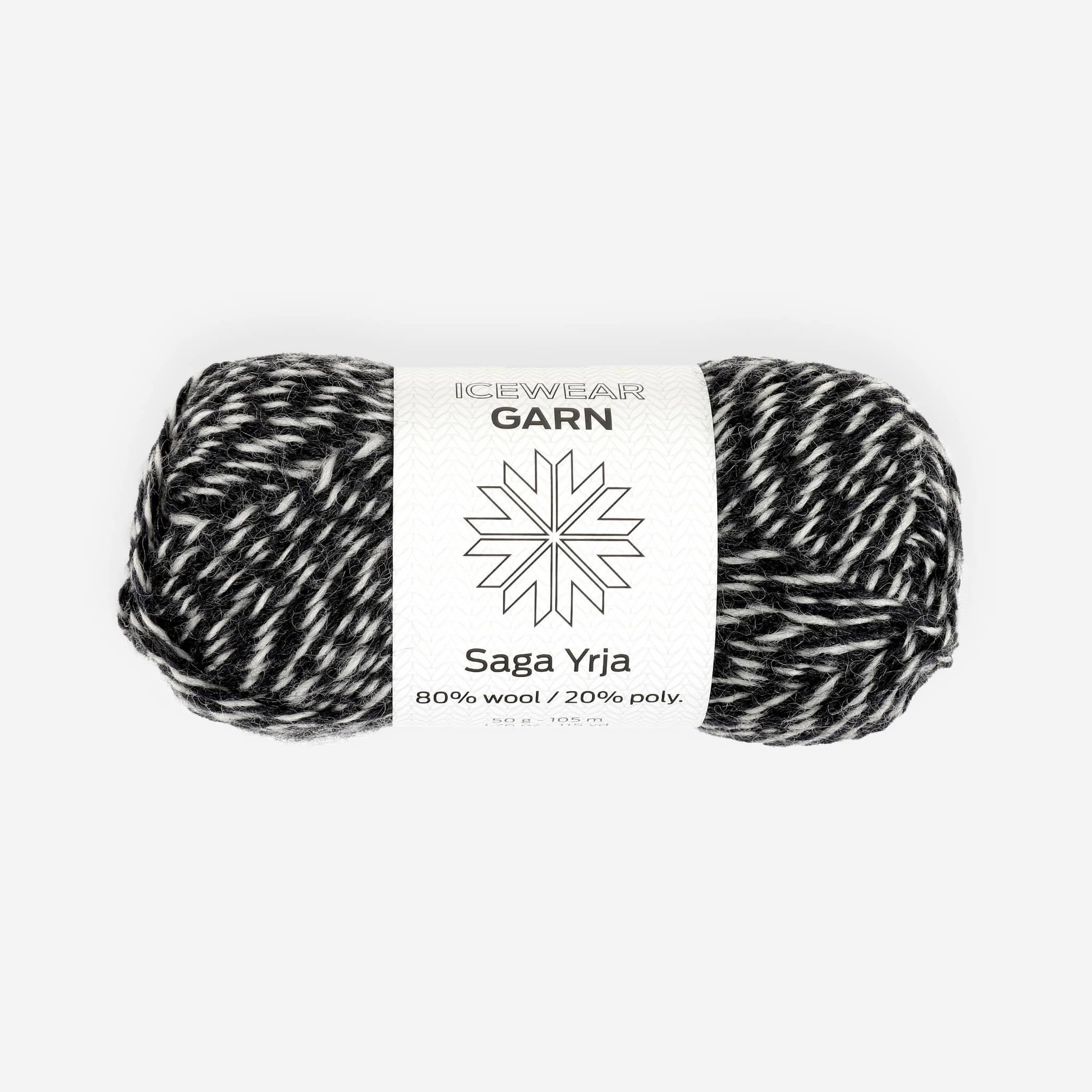 Saga-Yrja wool blend knitting yarn