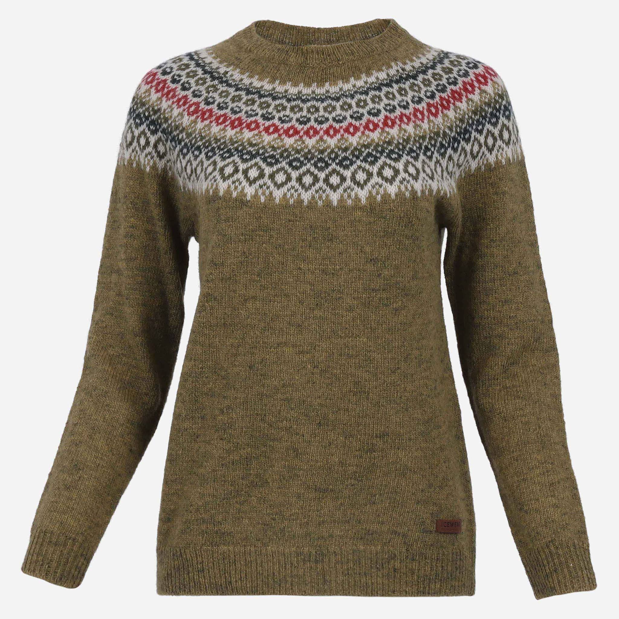 Fagradalsfjall women´s classic Icelandic wool sweater  