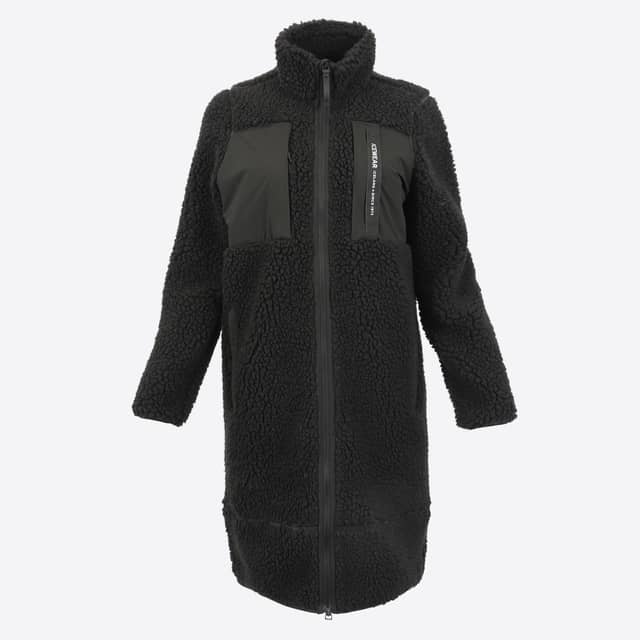 Hergilsey sherpa wool long coat