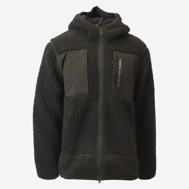 Hergilsey sherpa wool fleece jacket