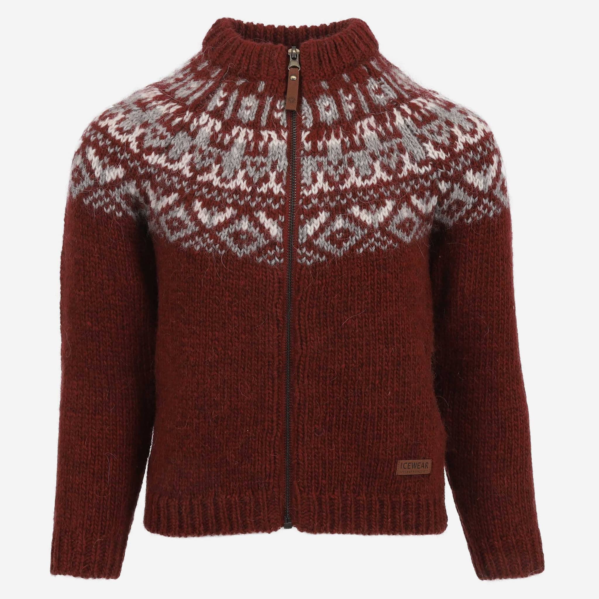Elmar children´s wool sweater with zip