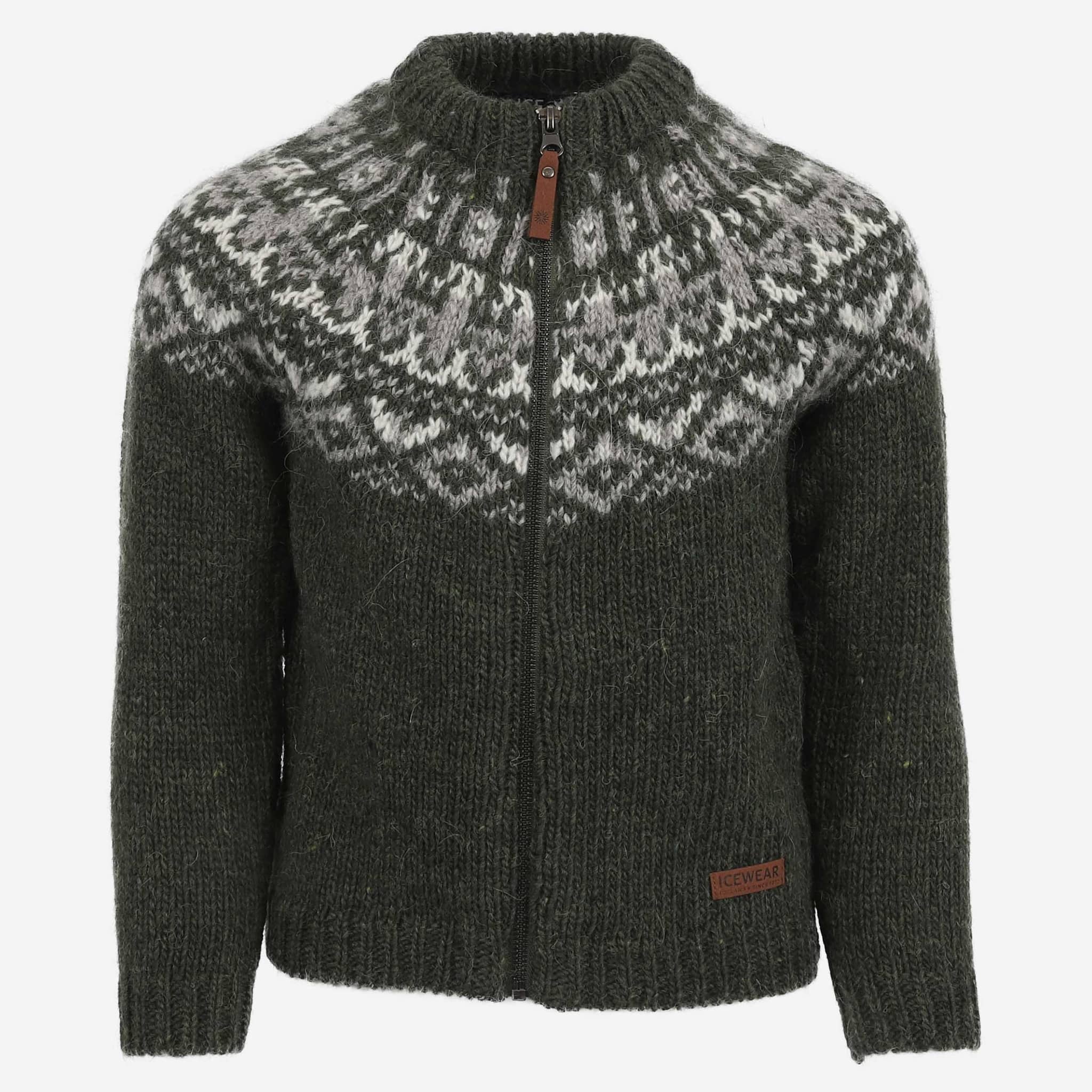 Elmar children´s wool sweater with zip
