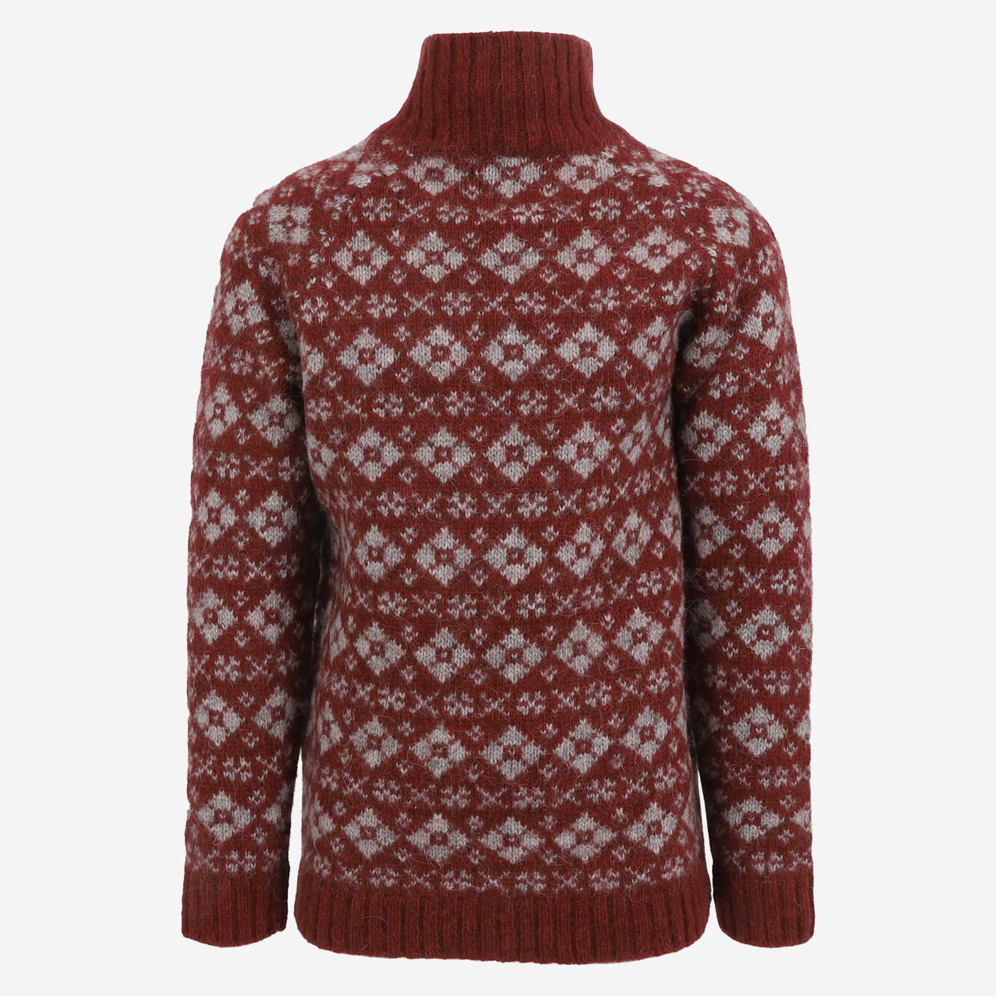 Gestur Pull Nordique en Laine à col roulé