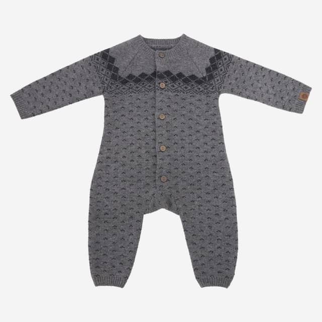 Mosholt gestrickter Babystrampler