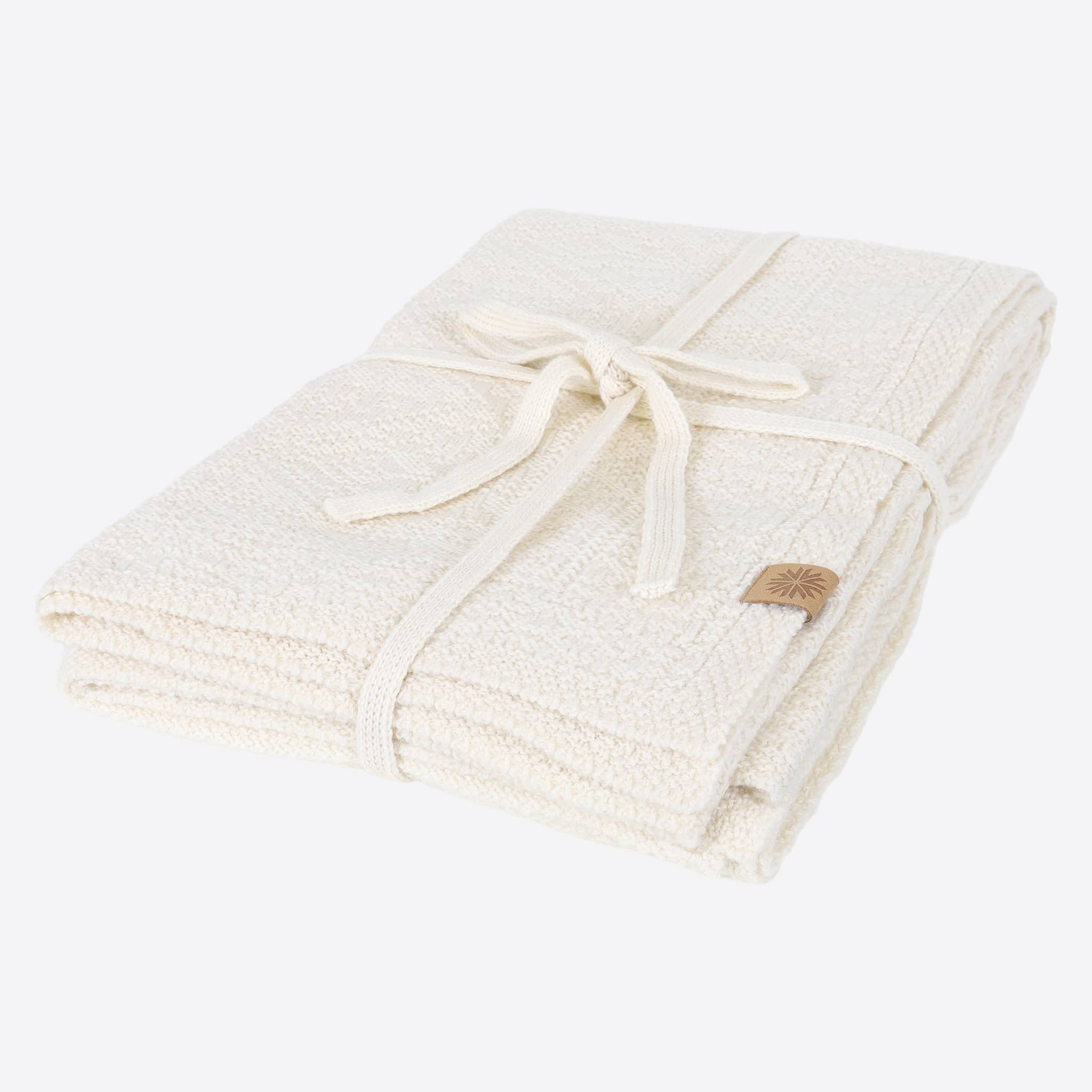 Friðland wool knitted blanket 