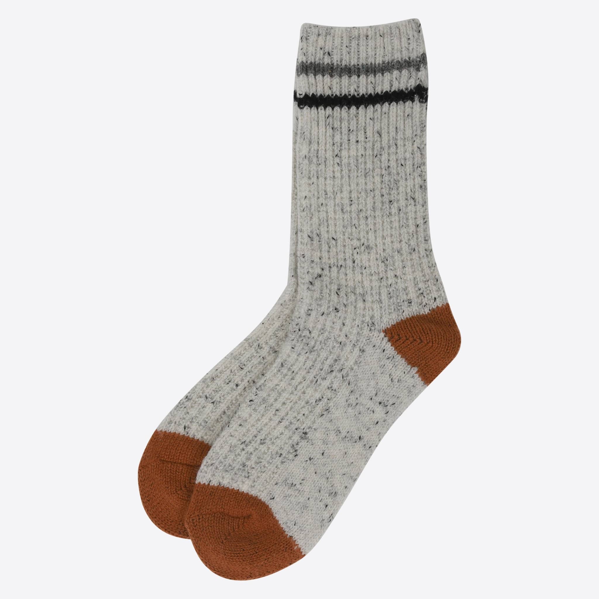 Hraunhóll knitted lambswool socks