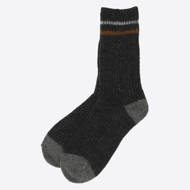 Hraunhóll gestrickte Socken aus Lammwolle
