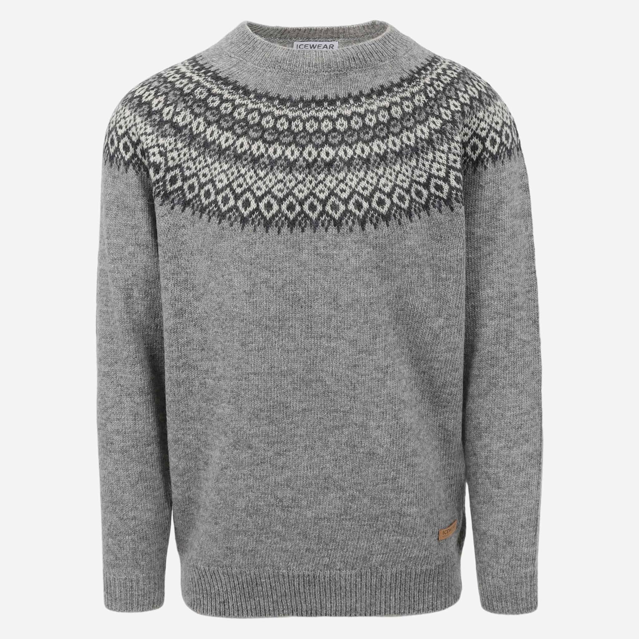 Fagradalsfjall men´s Icelandic pattern wool sweater