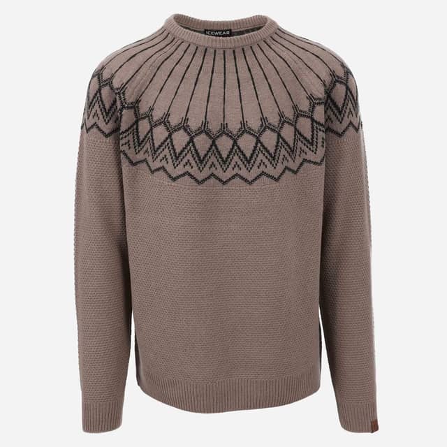 Skaftafell Scandinavian pattern merino men´s sweater 
