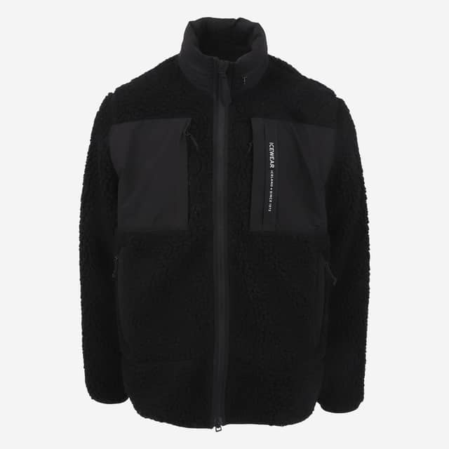 Hergilsey sherpa wool fleece jacket