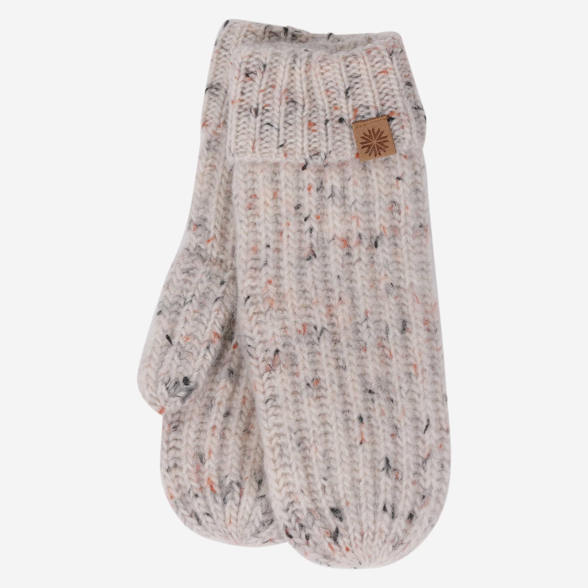 Hraunhóll gestrickte Fäustlinge aus Lammwolle