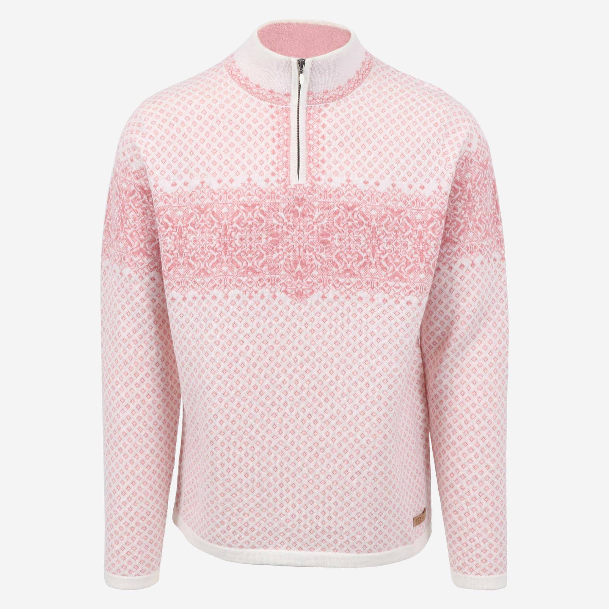 Pull en laine mérinos à motifs scandinaves Straumsvík