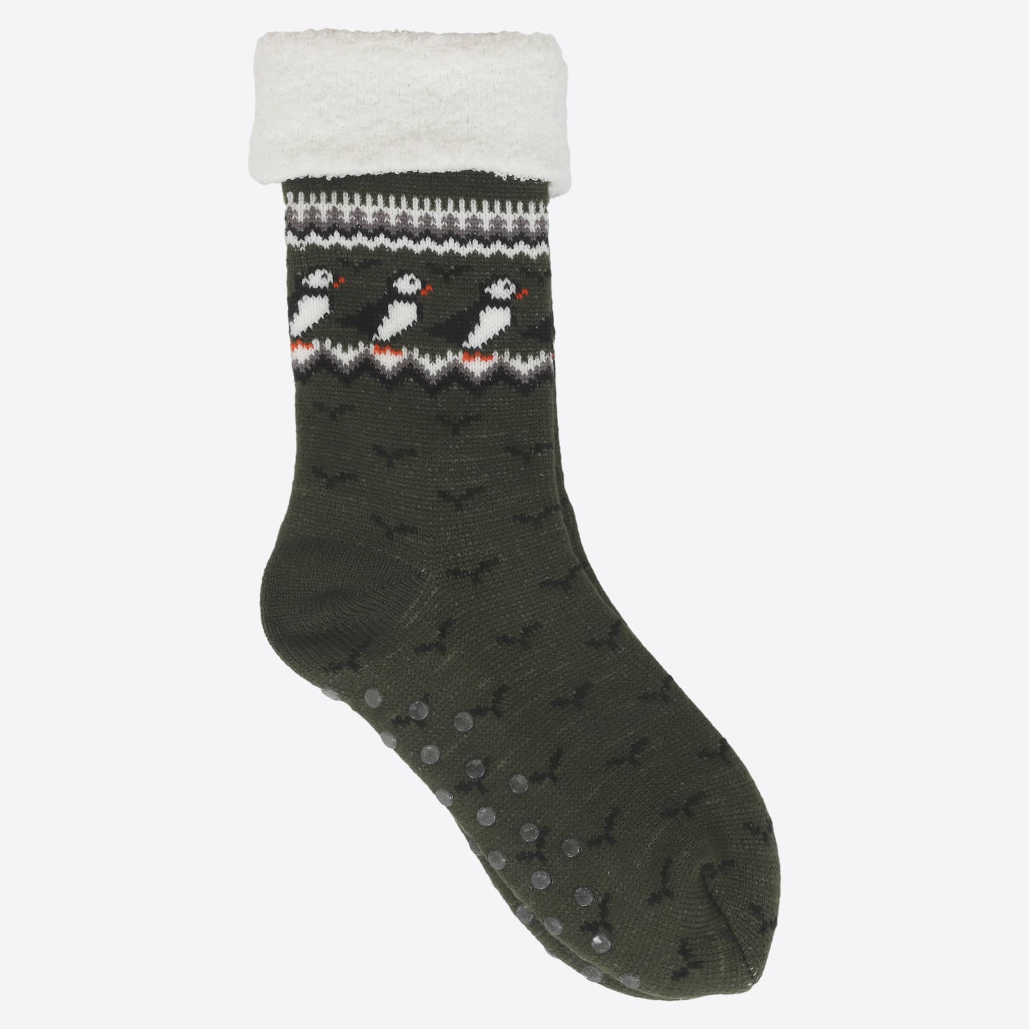 Lundaklettur soft socks with puffin design