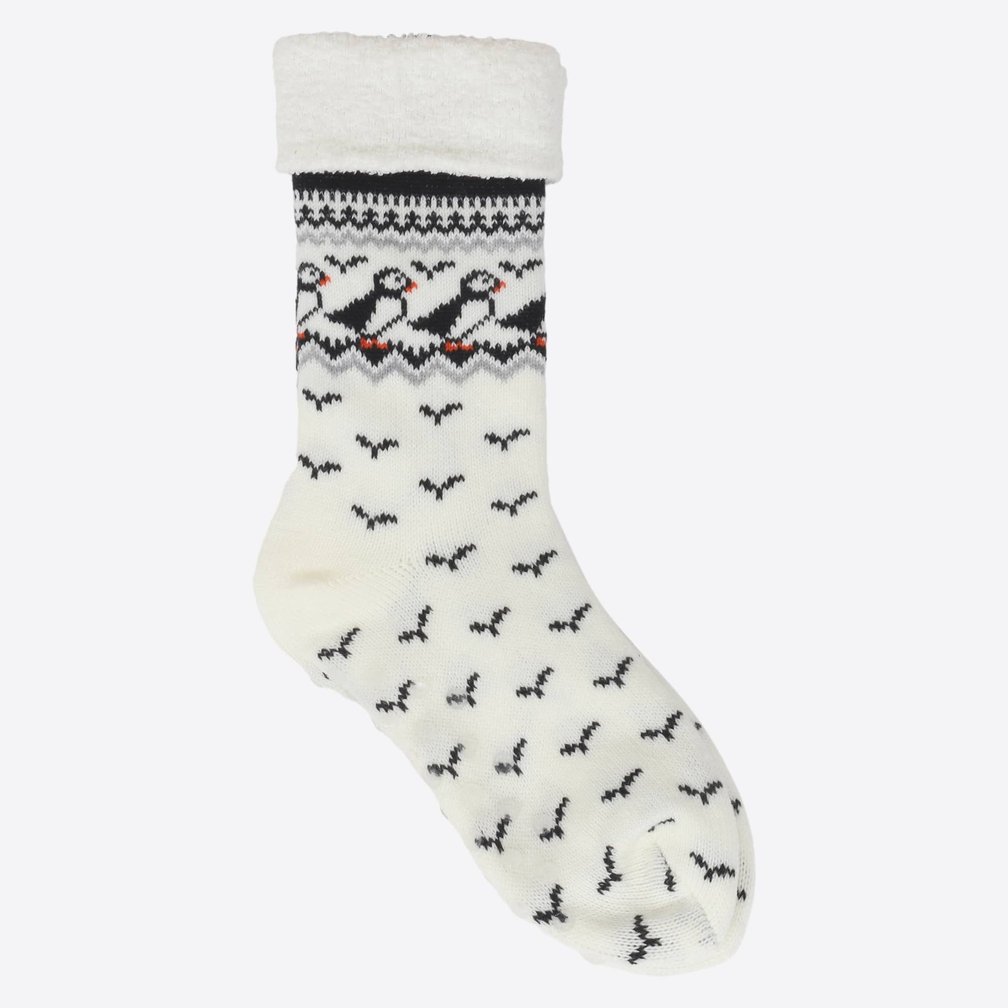 Lundaklettur Socken mit Papageientaucher-Muster