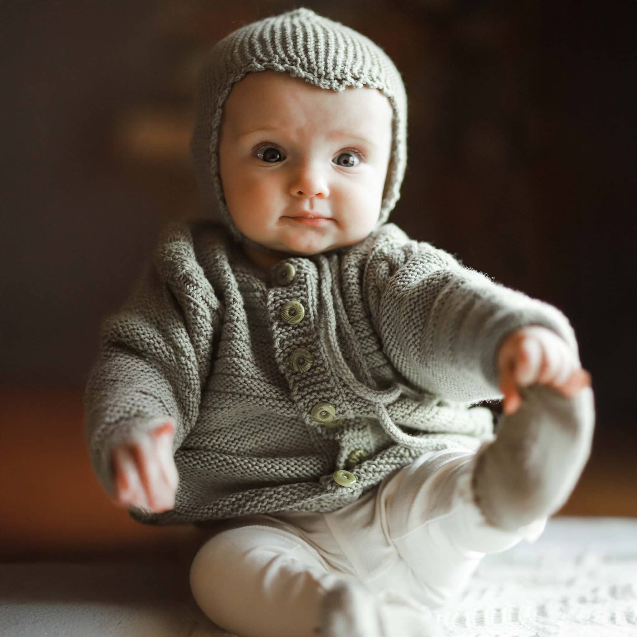 Gréta/Grétar newborn set knitting pattern