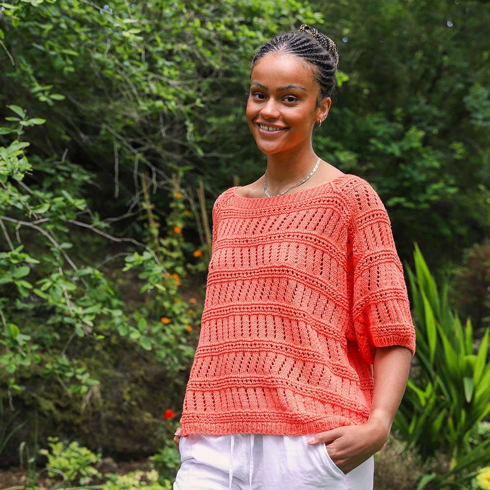 Andrea summer t-shirt knitting pattern