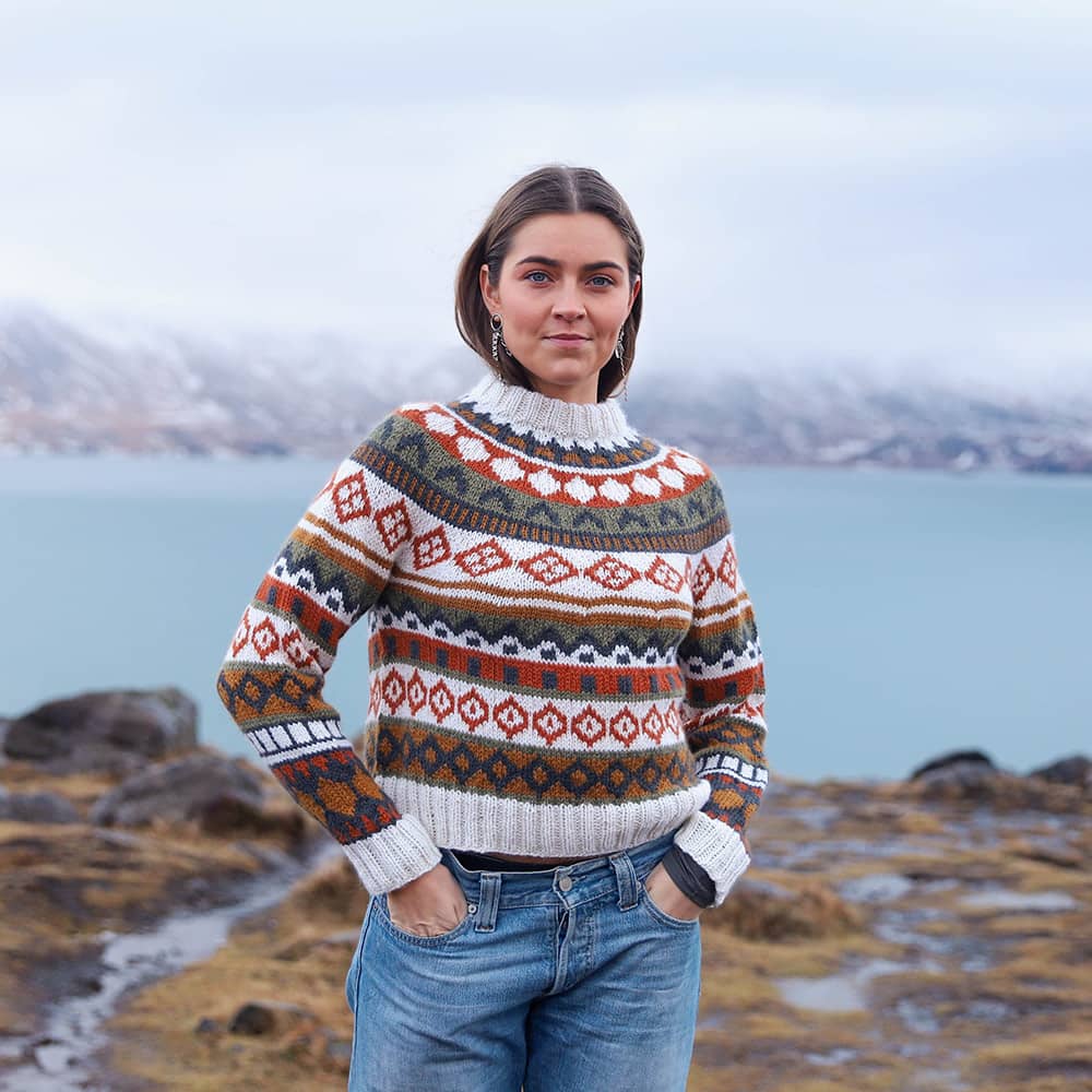 Gróska 1990 sweater knitting pattern