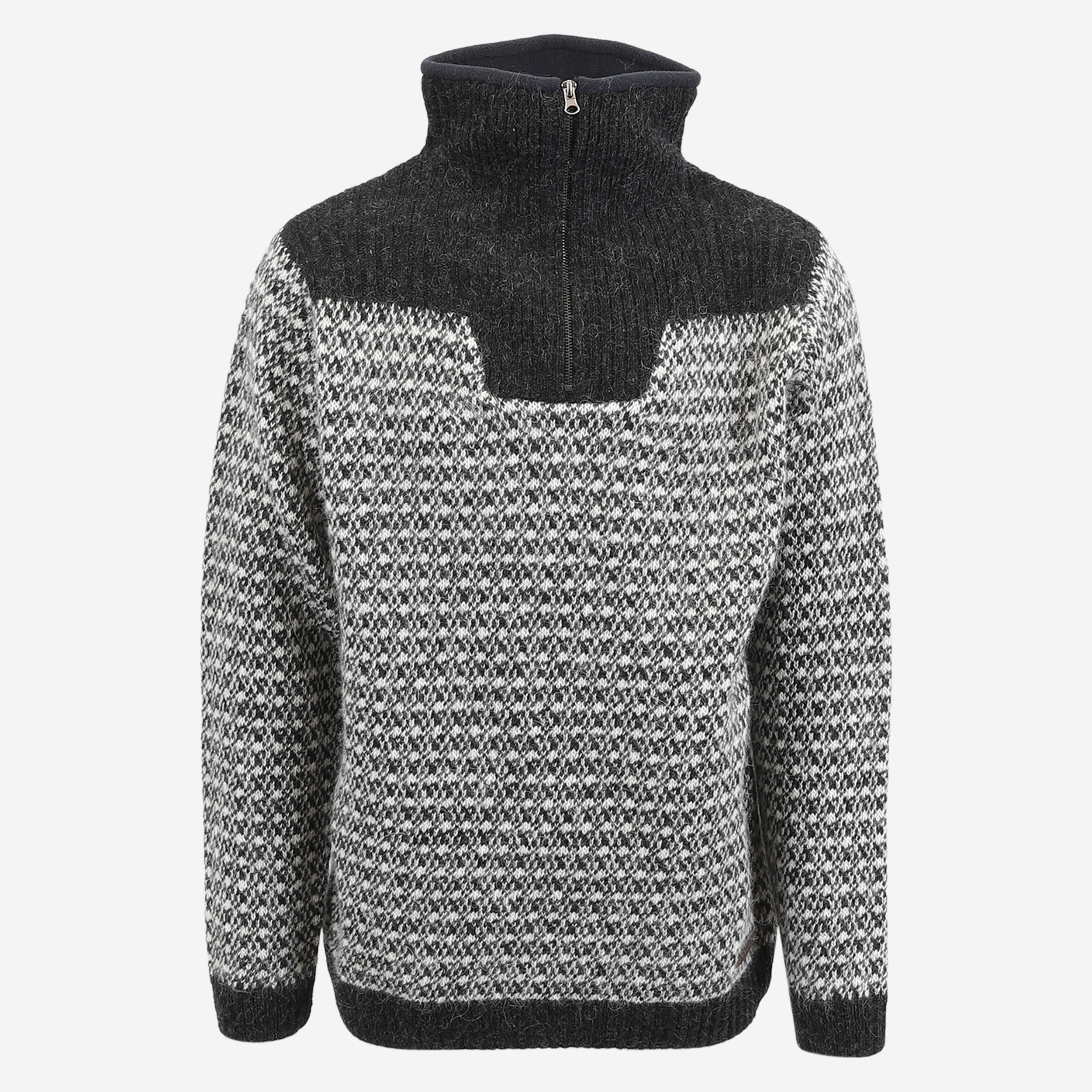 INGÓLFUR 1/2 zip wool sweater | Icewear